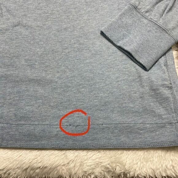 Eddie Bauer Blue Long Sleeve Henley Shirt Mens Size Medium Stretch Button - Picture 7 of 11